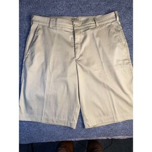 Nike Activewear Shorts Men 34 Tan Golf Tour Performance Dri Fit Embroidered Logo